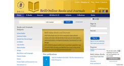 Desktop Screenshot of booksandjournals.brillonline.com