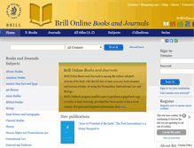Tablet Screenshot of booksandjournals.brillonline.com